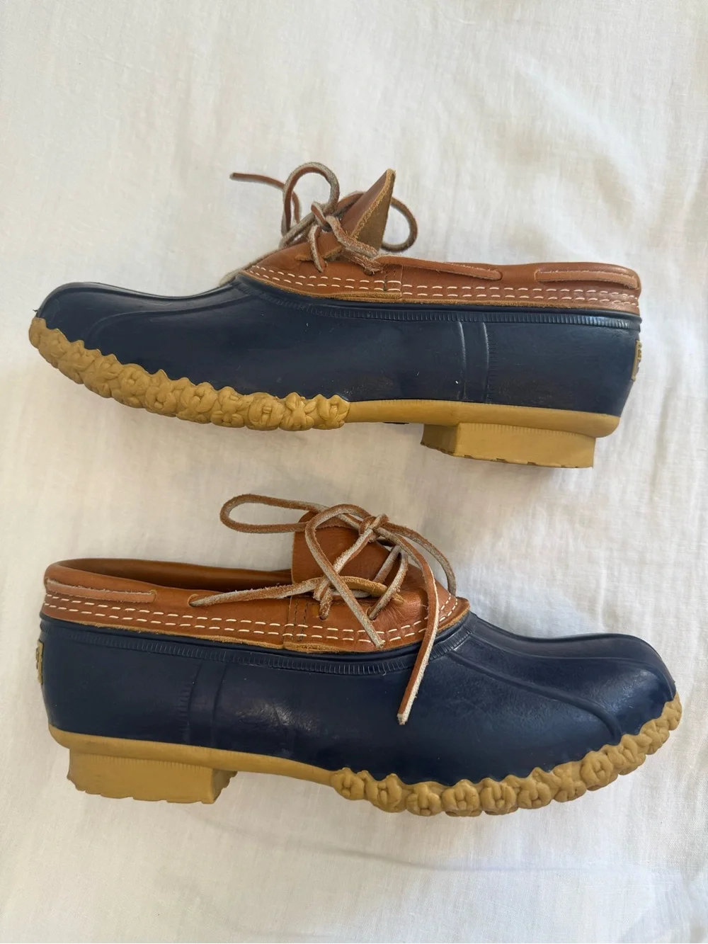 L.L.Bean Boots Leather Rubber Mocs Shoes